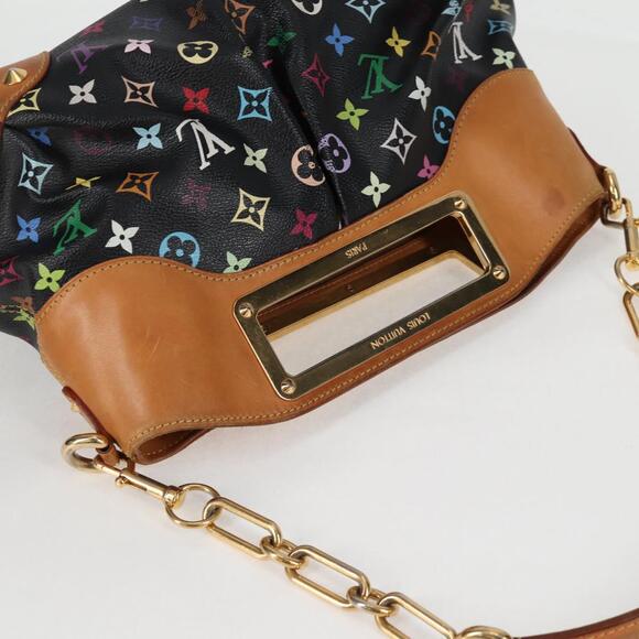 LOUIS VUITTON Monogram Multicolor Judy MM Bag Black M40256 - Picture 6 of 16
